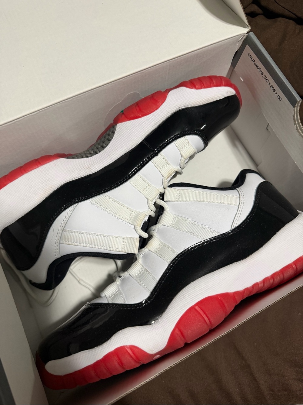Jordan Low-Top Sneaker in White and Black